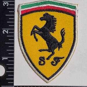 Ferrari Super Cars Championship Racing Embroidery Iron On or Sew On High Quality